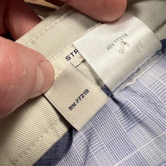 Joseph Abboud Men's Ivory Stretch Twill Cotton Dress Pants Size 32/32 - Picture 6 of 8